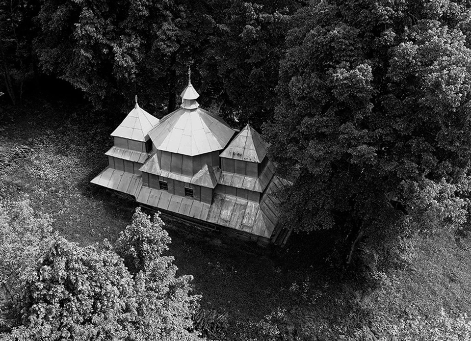 Дерев'яна церква св.Миколая, с. Гусний